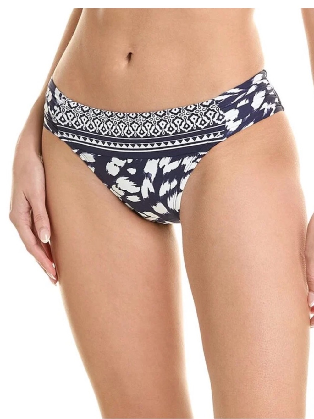 La Blanca tides Blue & White Printed Bikini Bottom NWT size 12